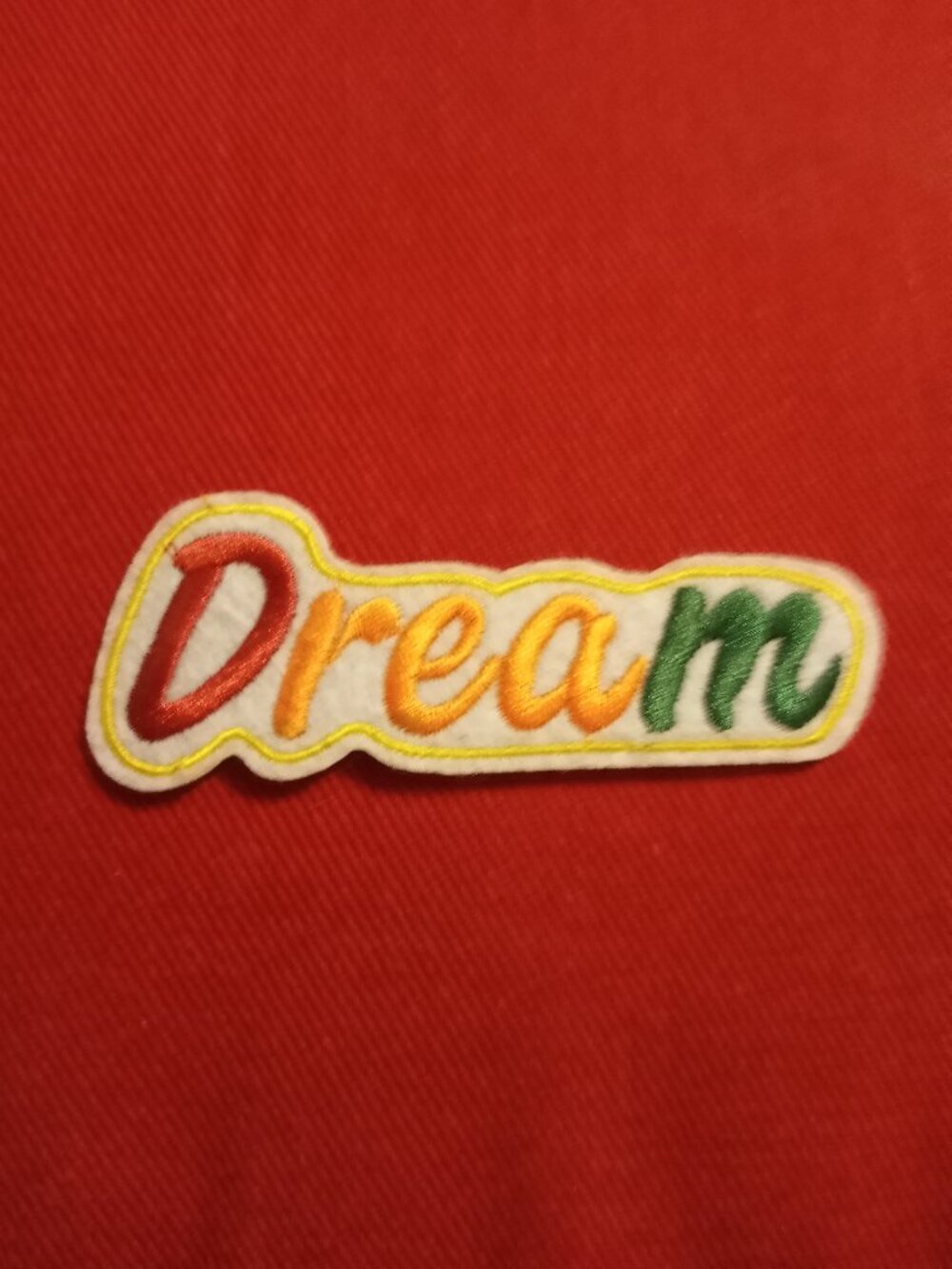 DREAM embroidered iron on patch
